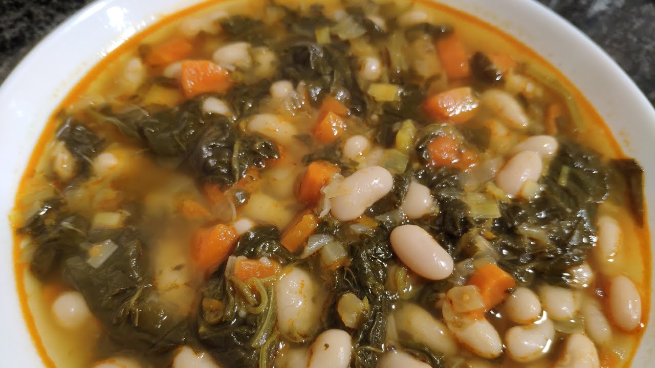 Potaje de habichuelas blancas con verduras#gm