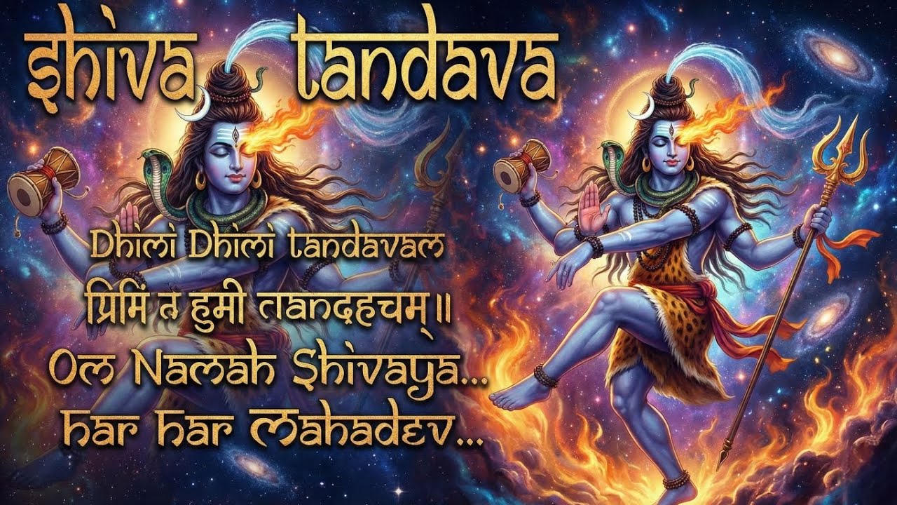 SHIVA - A Tāṇḍava | धिमि धिमि ताण्डवं शिवः 🔱 ॐ नमः शिवाय। हर हर महादेव। Tandav Strotom 🔱