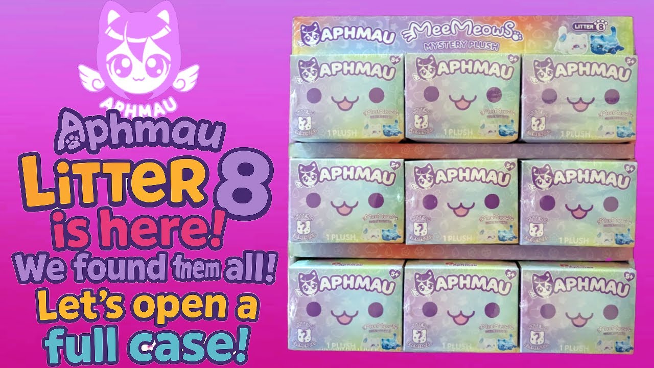 Aphmau MeeMeows Litter 8 Elementals - Let's open a whole box! | Let's Show all the MeeMeows!