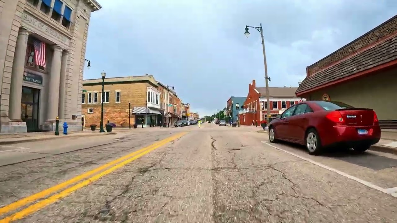 Short Drive - Burlington Wisconsin - The Pine Street Experience - Dashcam Gopro