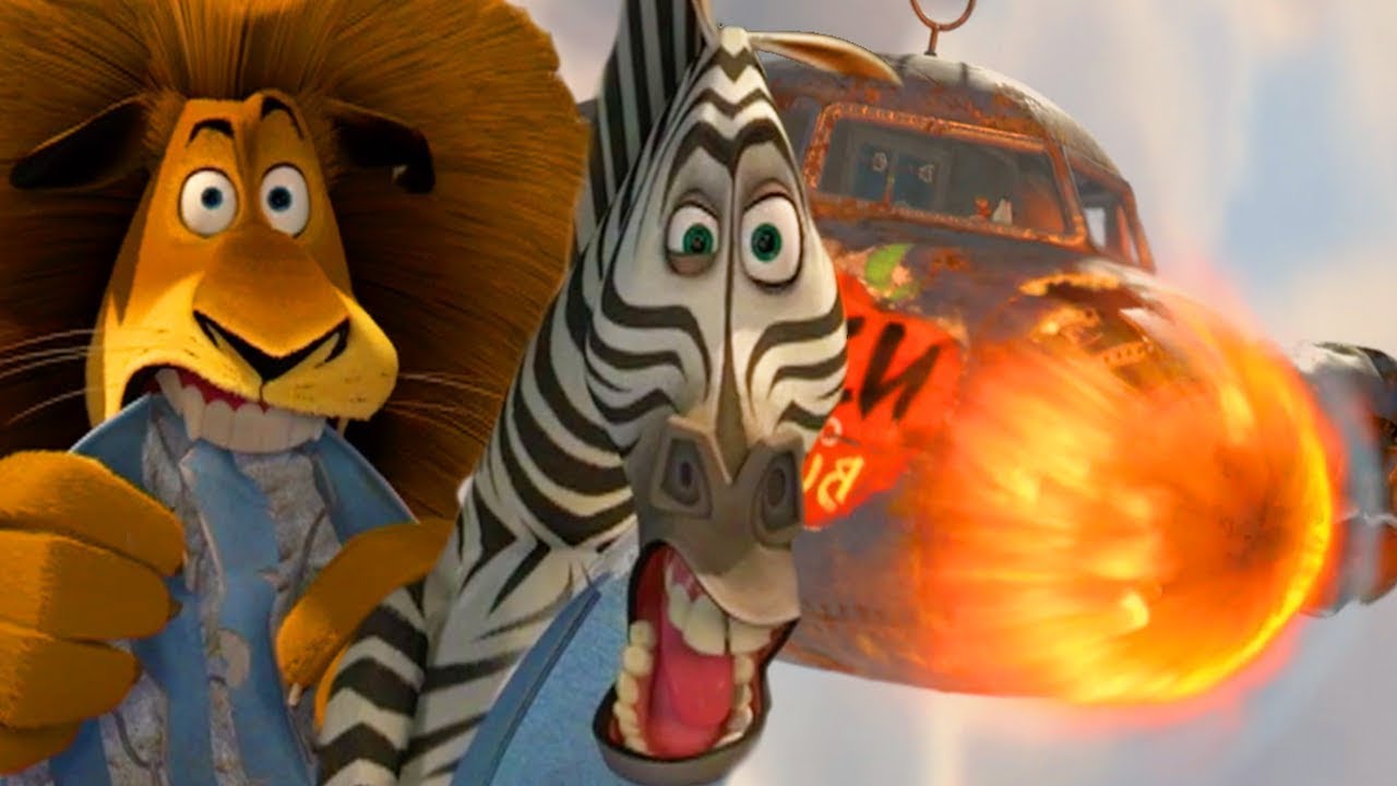 DreamWorks Madagascar en Español Latino | Ecena del Avion Epico - Madagascar | Dibujos Animados