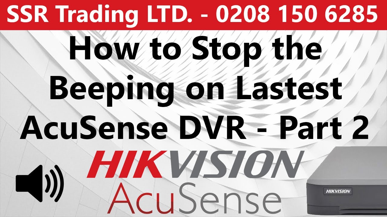 Как отключить звуковой сигнал на Hikvision DVR NVR Отключение звукового предупреждения об ошибке ...