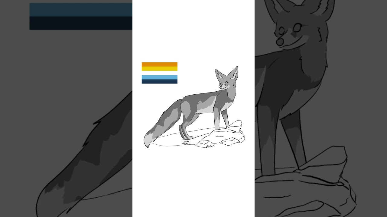 Aroace Ruppell's Fox    #pridemonth #speedpaint #pride #foxes #aroace #lqbt #lgbtq #digitalart