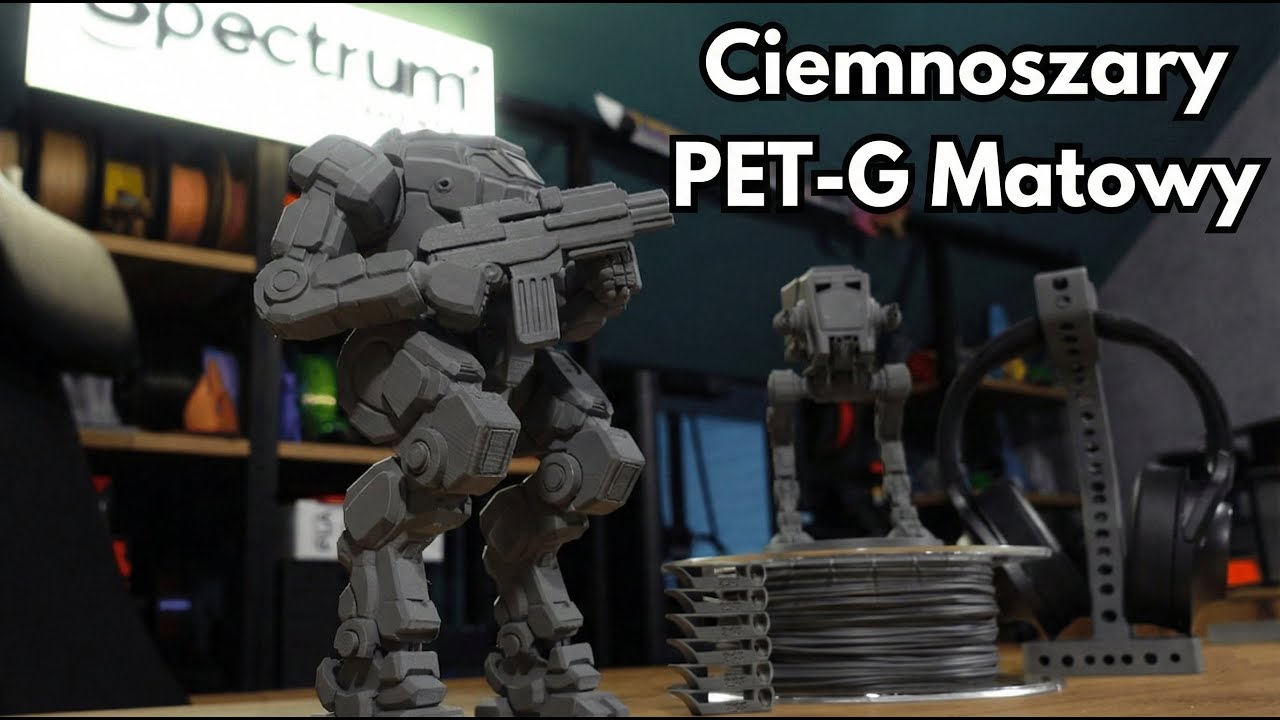 Epickie Figurki z PET-G? 😲 Zobacz, jak MATOWY Dark Grey zmienia zasady gry | Spectrum Filaments
