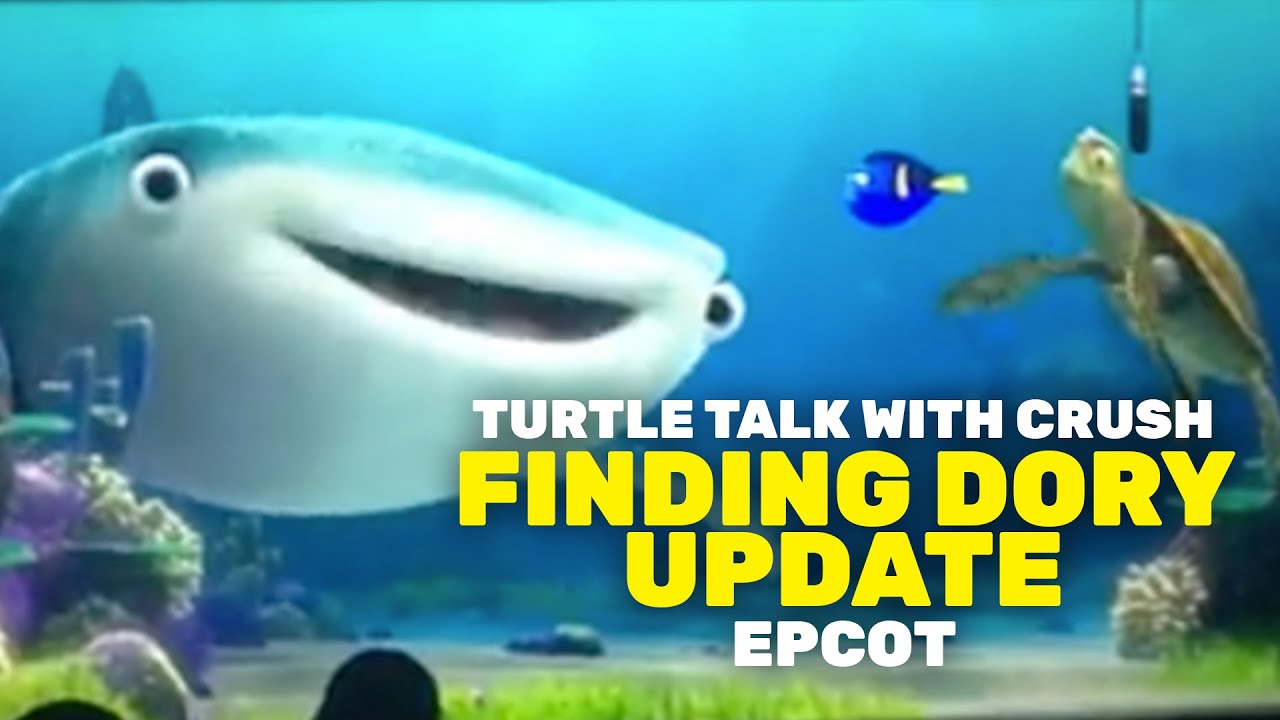 New characters from Finding Dory now appearing in Turtle Talk with Crush at Epcot