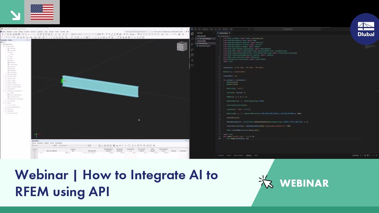 Webinar | How to Integrate AI to RFEM using API