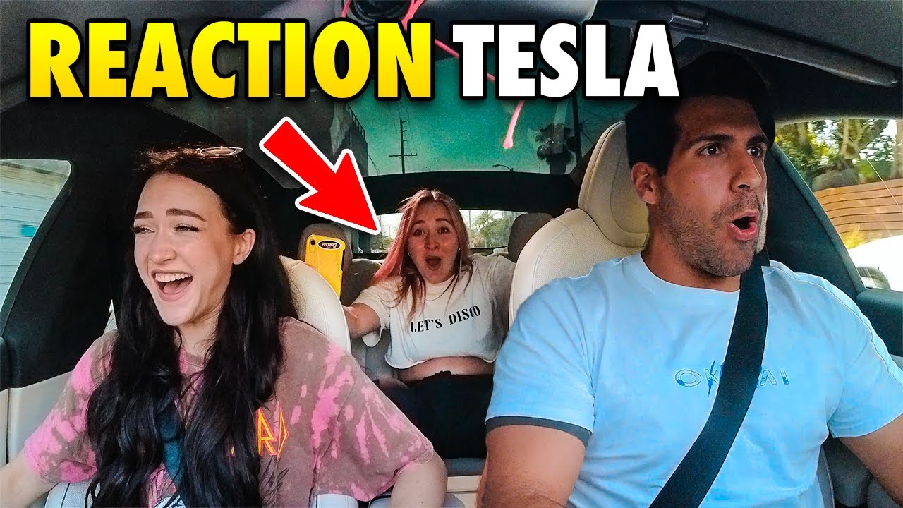 MODELLE AMERICANE REACTION ACCELERAZIONE TESLA S PLAID