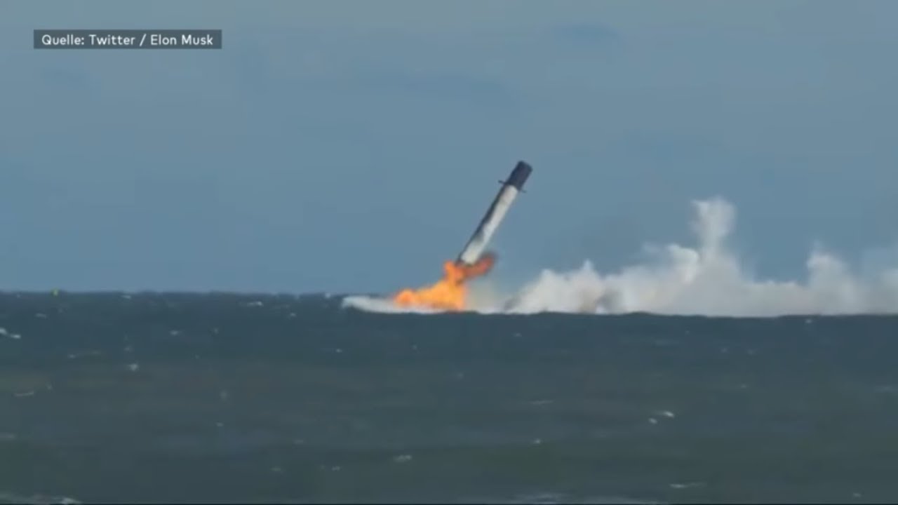 SPACE X: Falcon-Rakete macht einen &uuml;berraschenden Bauchklatscher