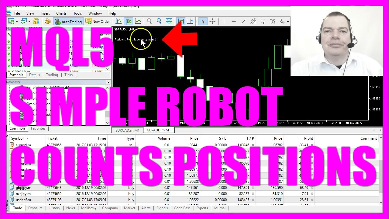 MQL5 Tutorial  - How to simply count positions in Metatrader5