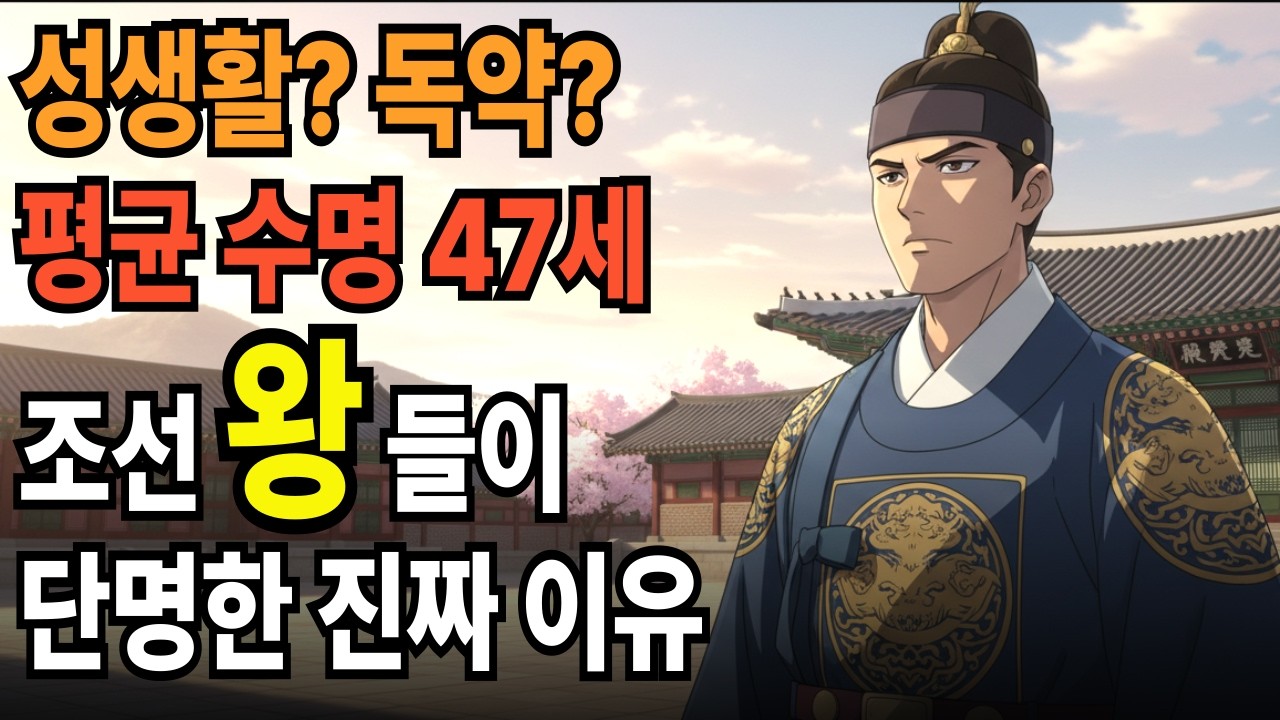 평균 수명이 47세였던 조선 왕들의 사망 원인