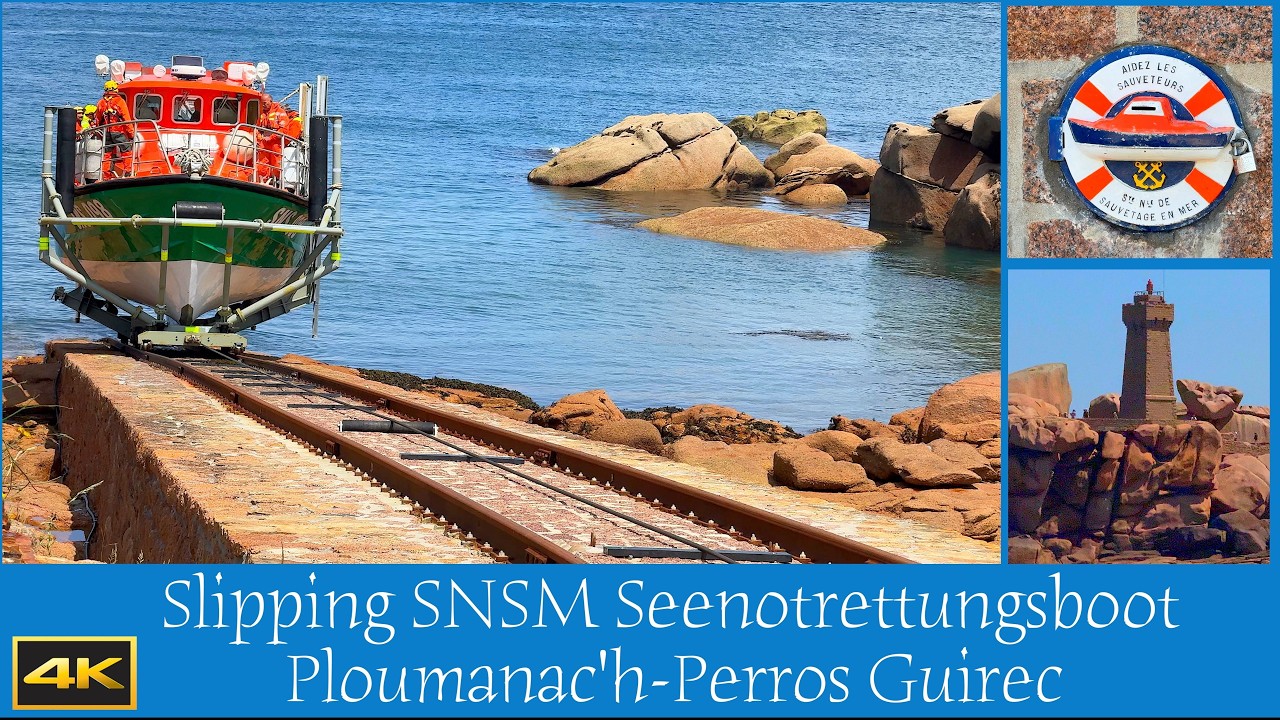 Slipping SNSM Seenotrettungsboot von Ploumanac'h - Perros Guirec Part 3