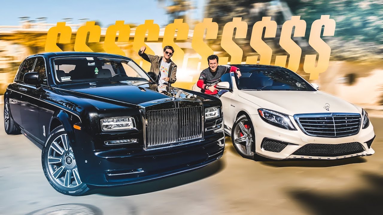 БИТВА: РОЛЛС vs МЕРС. S 63 AMG vs PHANTOM. Кто кого? Сравнительный тест. Mercedes. ROLLS-ROYCE.