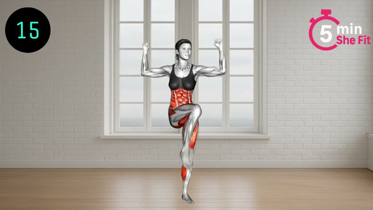 5-Minute No-Floor Standing Abs to Target FUPA & Love Handles