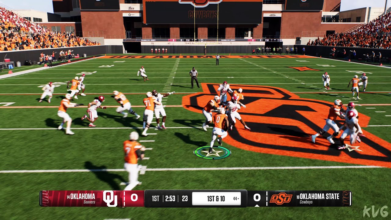 College Football 25 - Oklahoma Sooners vs Oklahoma State Cowboys - Gameplay (PS5 UHD) [4K60FPS]