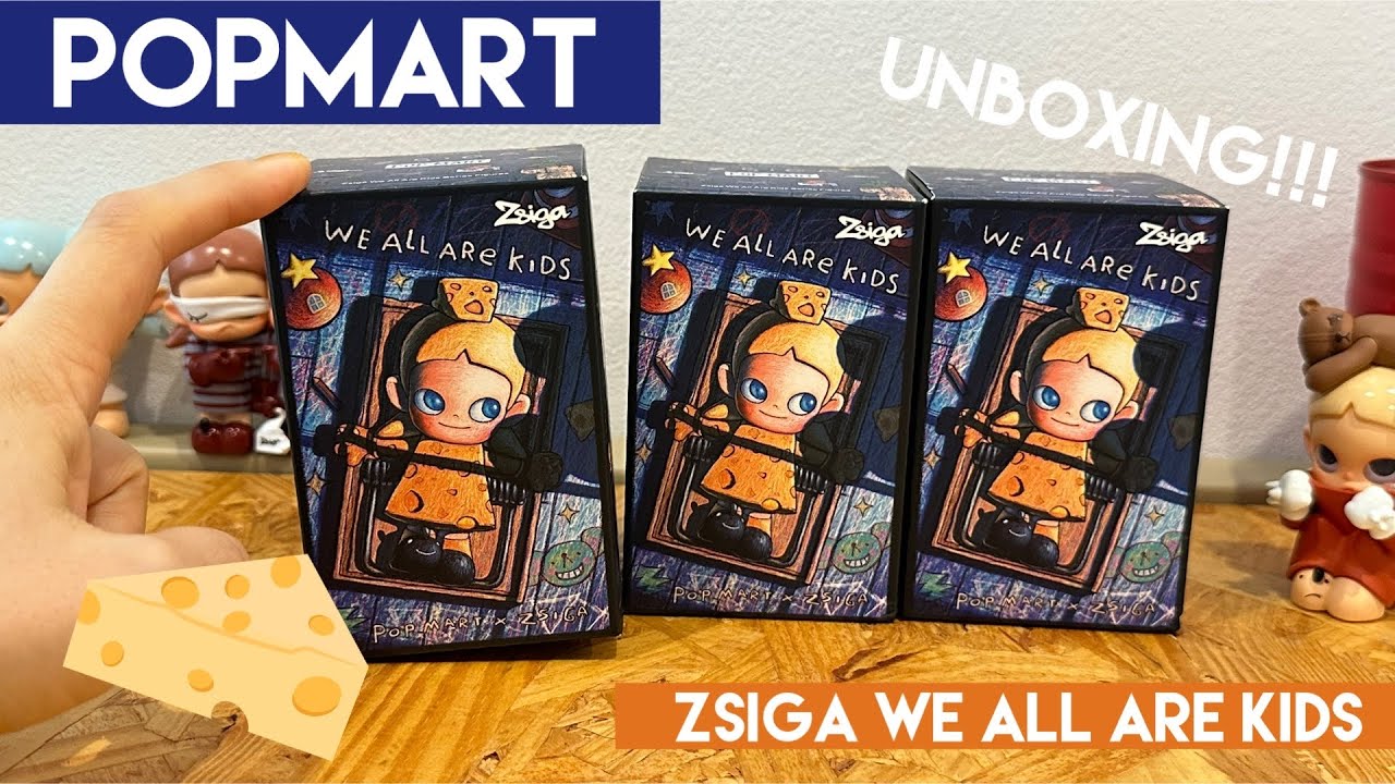 【POPMART】ZSIGA We All Are Kidsを3ピース開封🧡