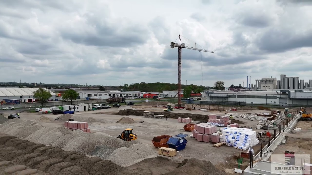 Drohnenflug Baustelle in Jessen