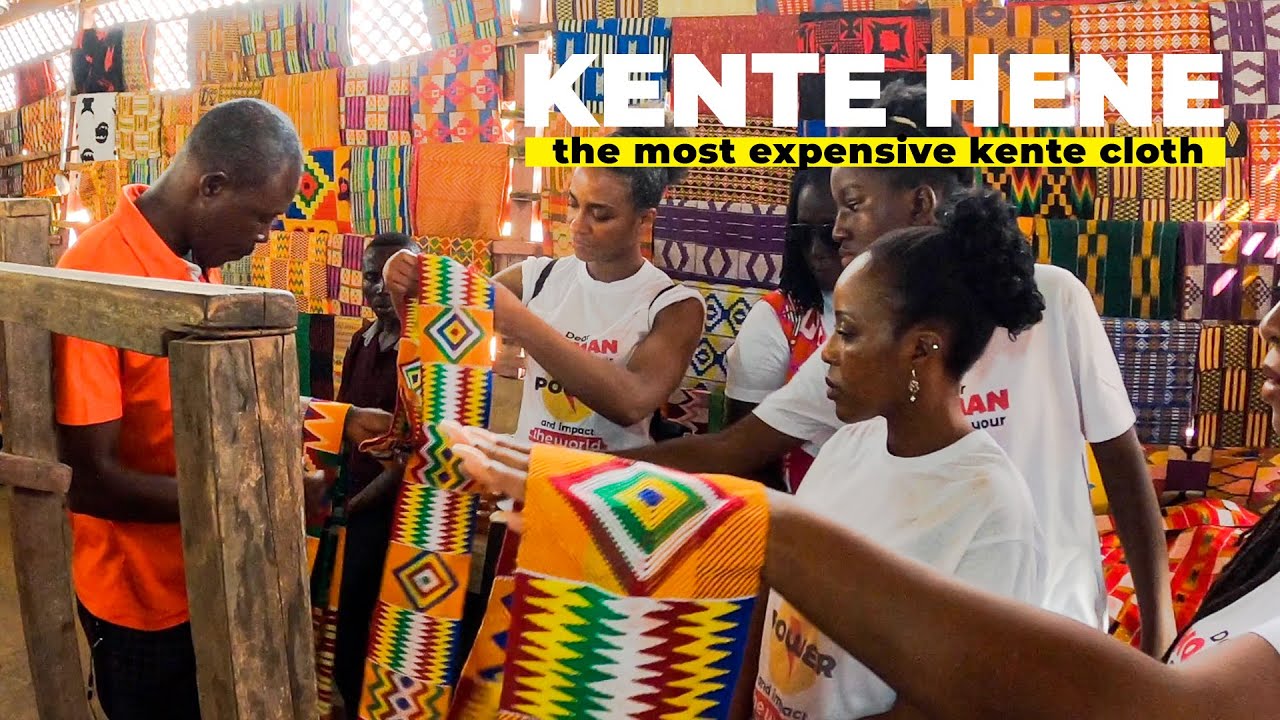 Most expensive KENTE cloth | Bonwire Kente Weaving Village, Ghana