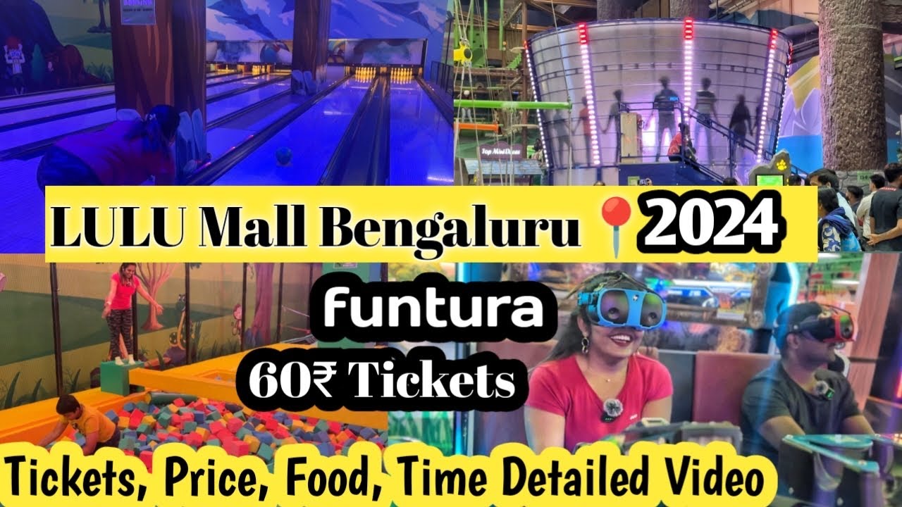 Biggest Amusement Park inside LULUMALL 2024 Funtura Bangalore Tour Zero Gravity Games Mini Wonderla