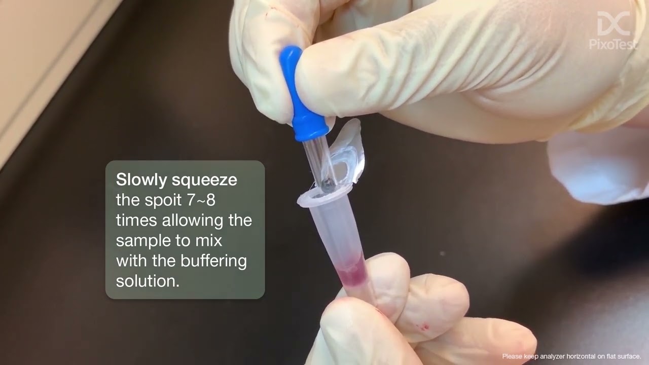 PixoTest® POCT A1c Testing - How to use tutorial (pipette)