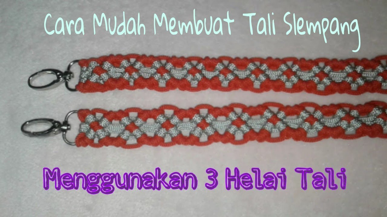 Tutorial Tali  Slempang  Tas Tali Kur // Shoulder Strap Tutorial // Macrame Shoulder Strap