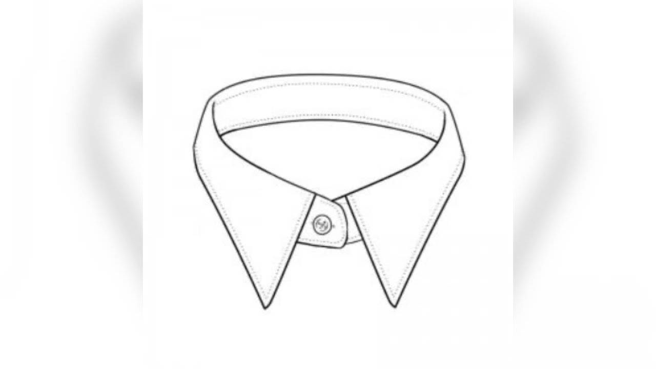How to draft and cut the shirt collar 