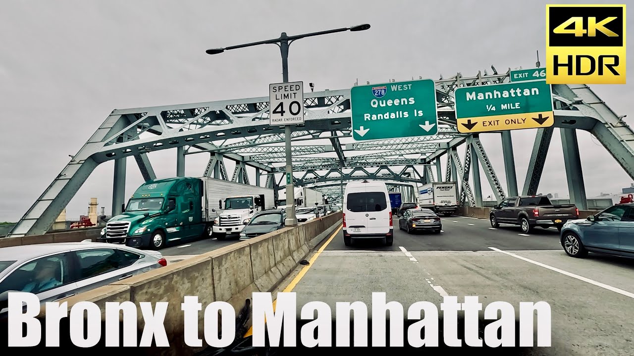 NYC Driving-Bronx to Manhattan via Randall's Island/Triboro Bridge