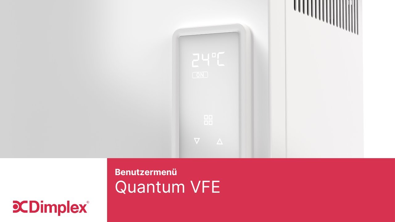 Wärmespeicher Quantum VFE - Benutzermenü | Dimplex