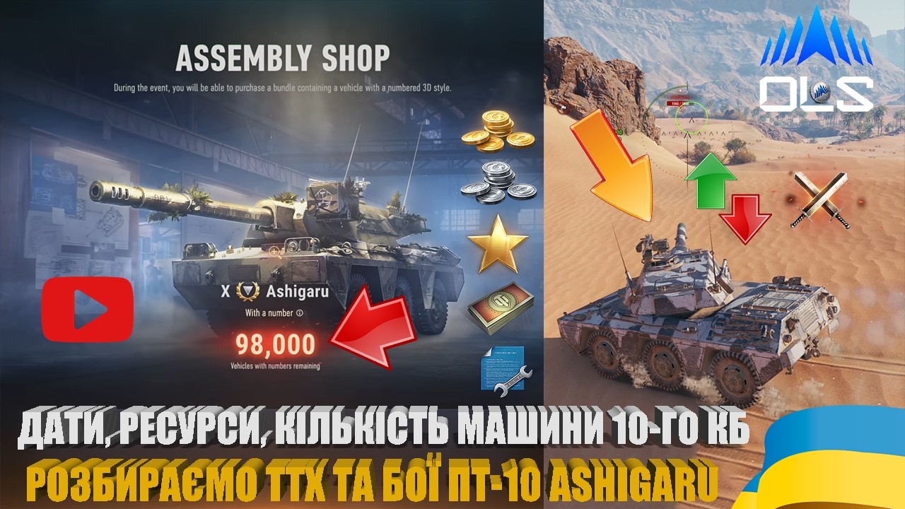 ДАТИ, РЕСУРСИ, ТТХ, КІЛЬКІСТЬ МАШИНИ 10-ГО КБ ASHIGARU. ПЛЮСИ ТА МІНУСИ. +5 ЖЕТОНІВ СЛН | #WOT_UA