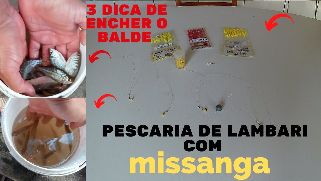 Dica de pesca! Pesca lambari com miçanga da resultado