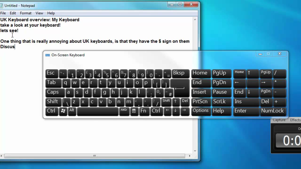 UK Keyboard Overview