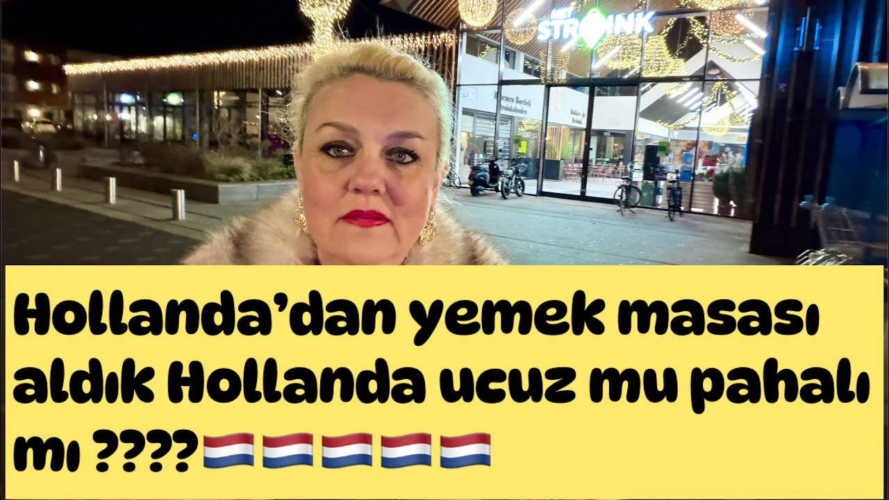 Hollanda’dan yemek masa si  takimi aldık ne kadar ödedik Hollanda ucuz mu yoksa pahalı mi ?????🇳🇱🇳🇱