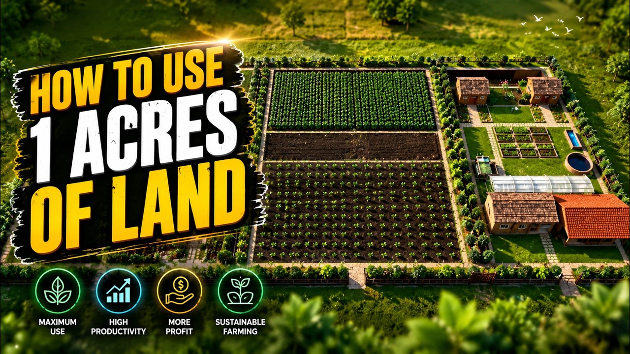 How To Use 1 Acres of Land - Planning | How to Use Agricultural Land | 3 D Design