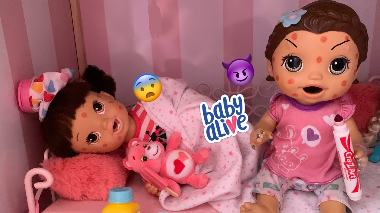 Baby alive June fakes sick