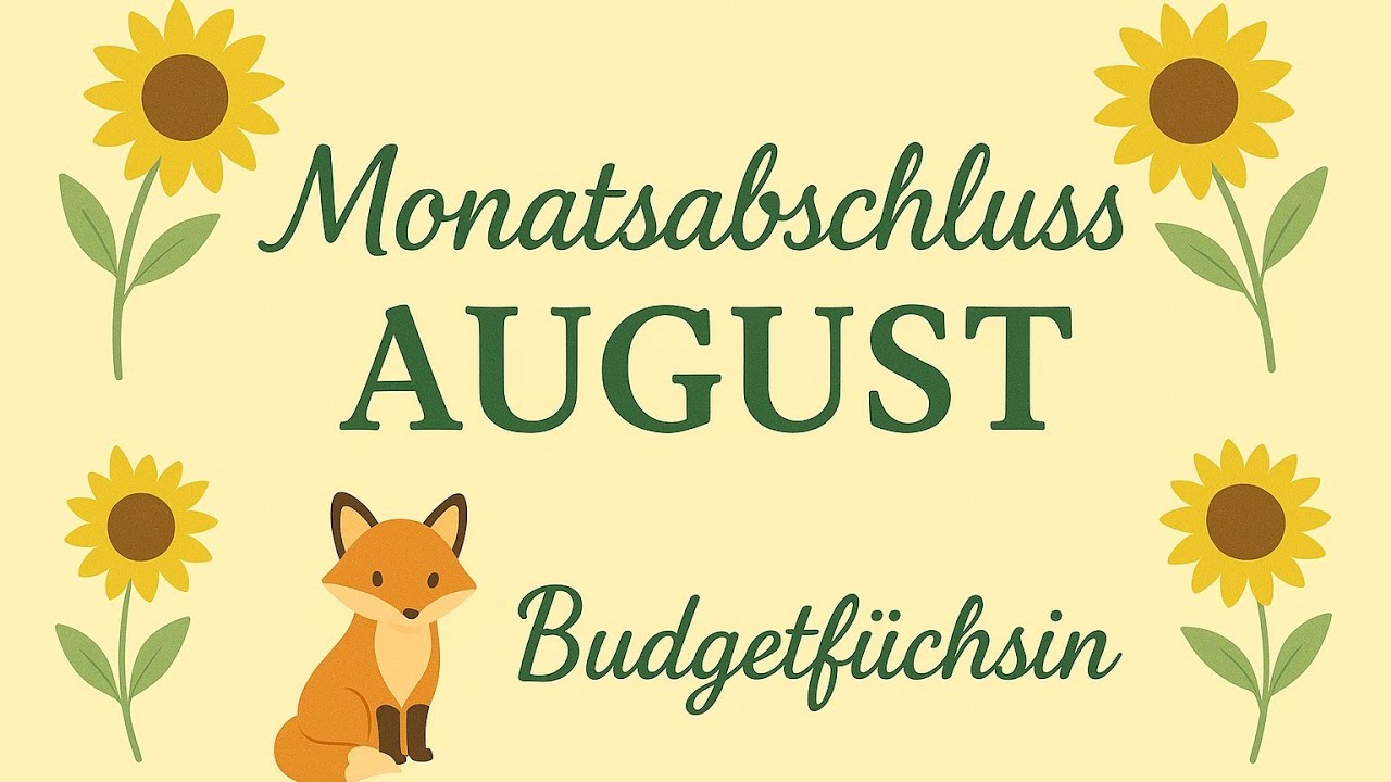 MONATSABSCHLUSS AUGUST | Zusätzliche Einnahmen | Low Budget | Umschlagmethode | Cash Envelopes