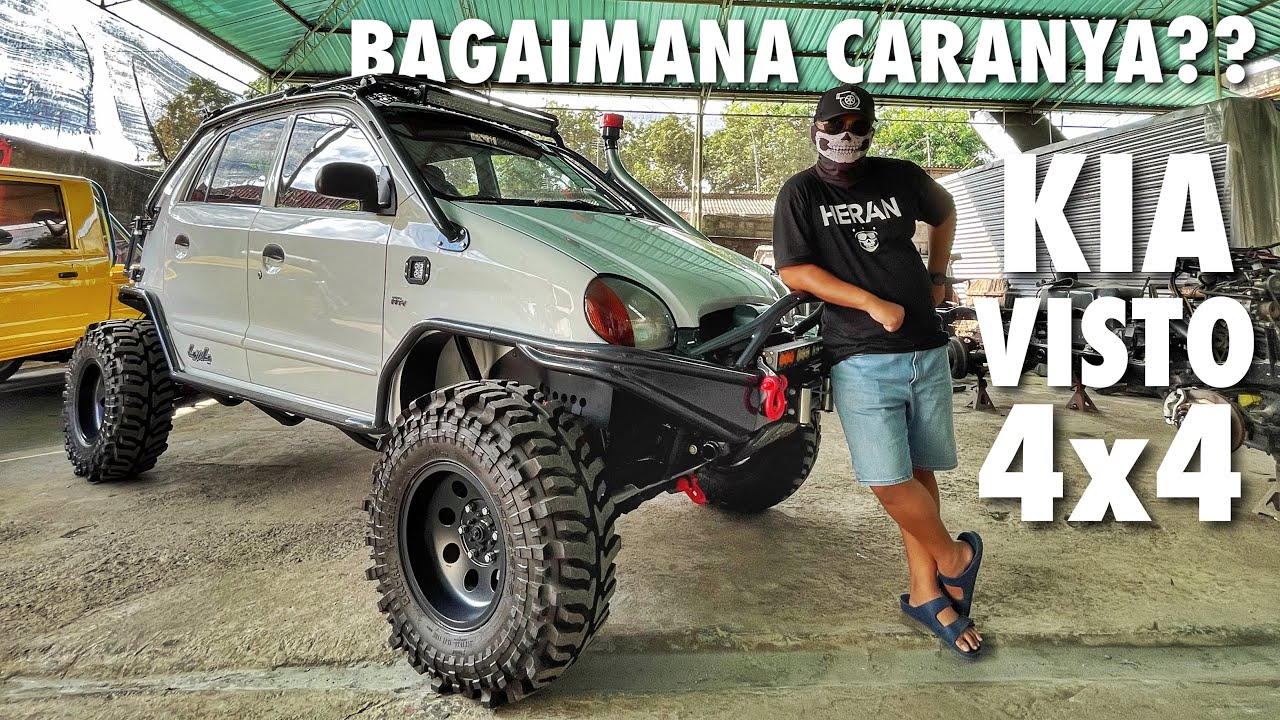 MODIFIKASI GILA KIA VISTO JADI 4x4!!!
