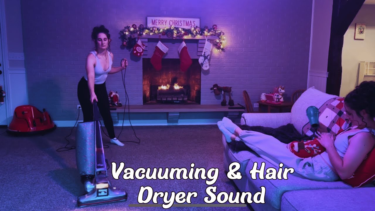 ASMR Vacuuming with Kirby Heritage II + Hairdryer & Cozy Fireplace | Sleep Sounds for Relaxation