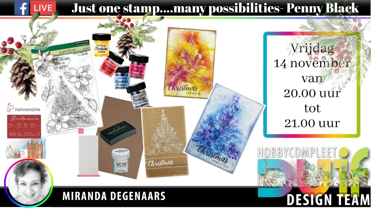 just one stamp.....many possibilities- with PennyBlack