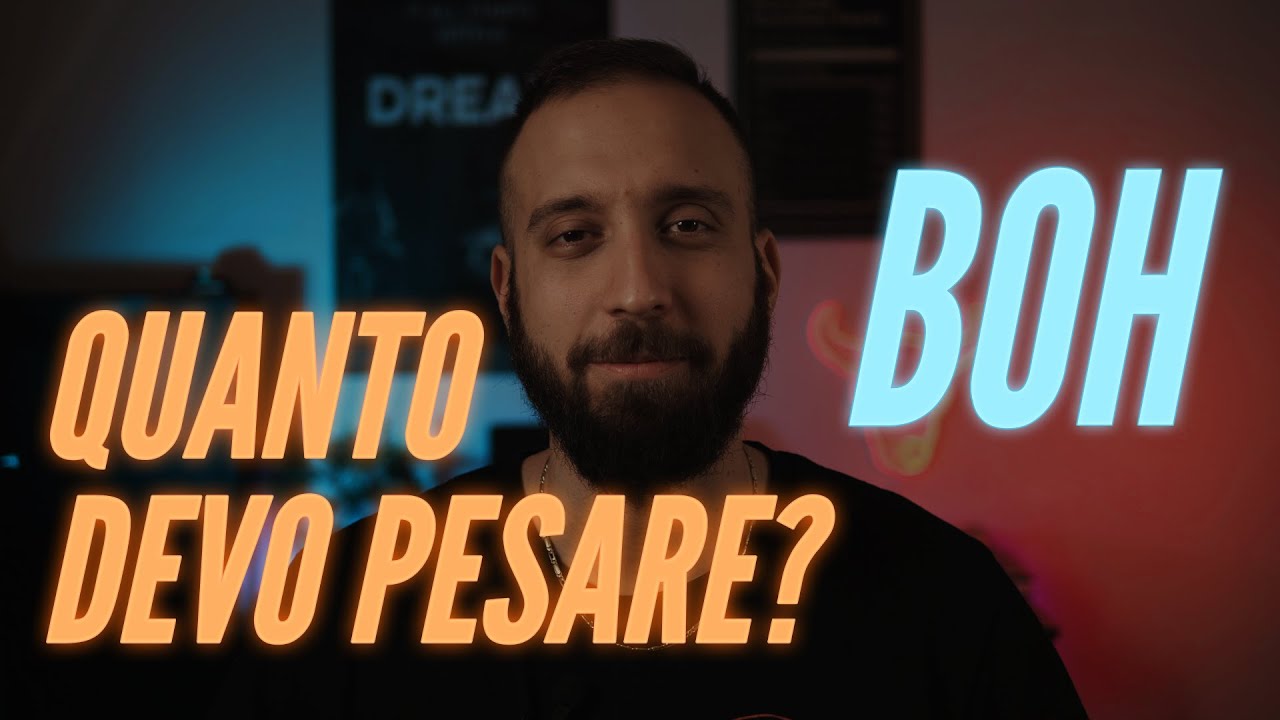 Quanto devi pesare? - Peso ideale BMI e altre cose senza senso.
