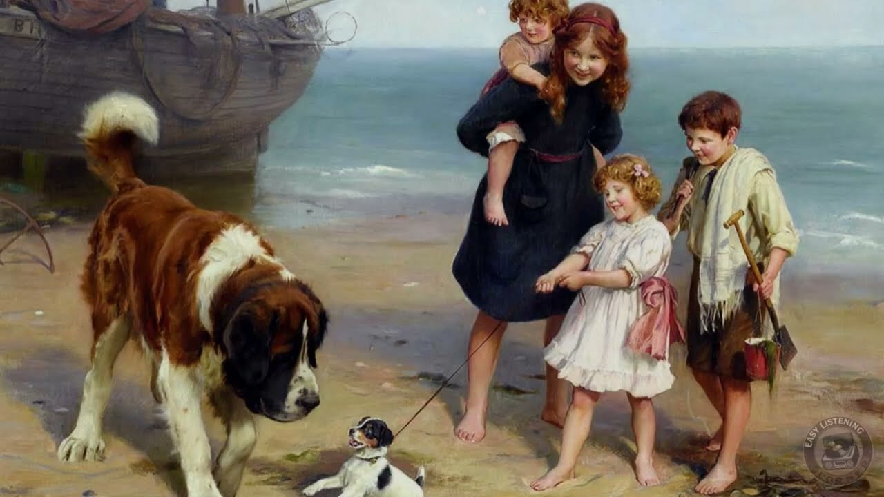 Fun mood-boosting instrumental music playlist featuring Victorian-era paintings
