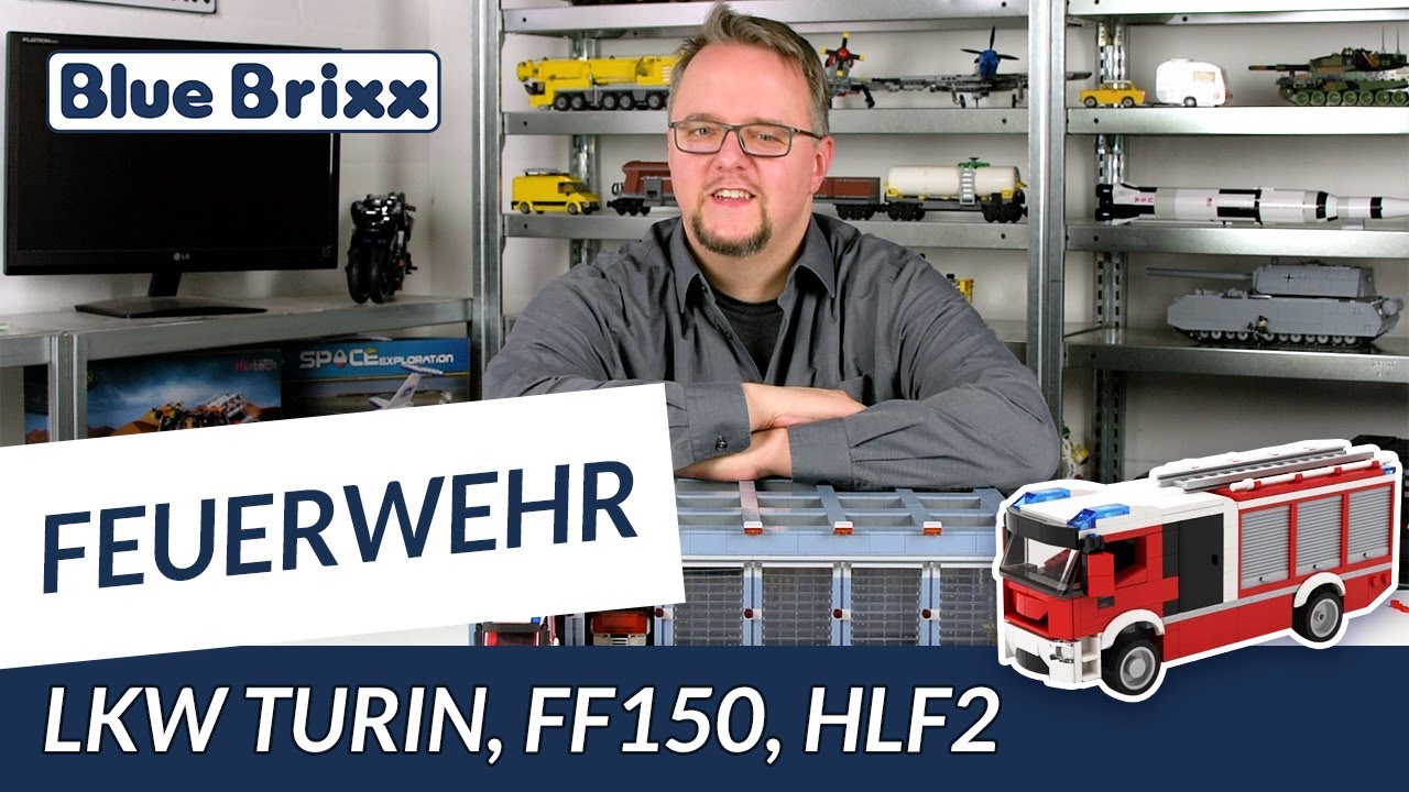Feuerwehrfahrzeug FF150 HLF20 von BlueBrixx