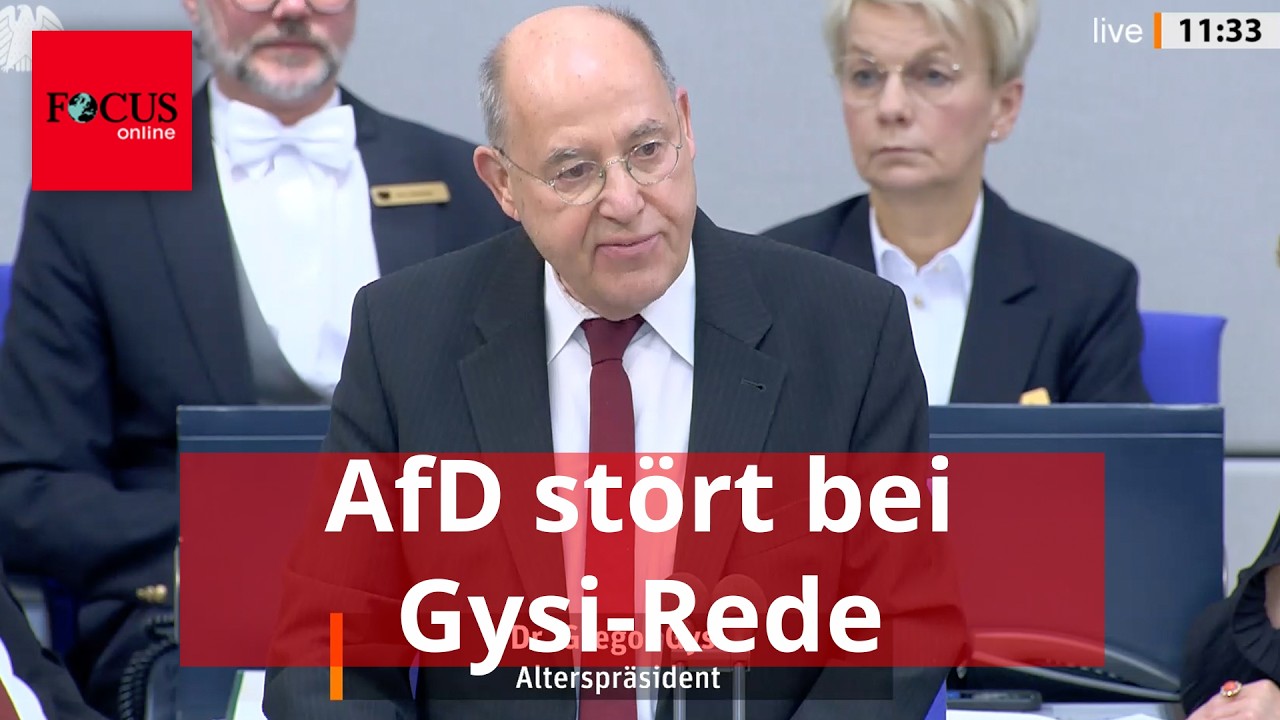 AfD st&ouml;rt bei Gysi-Rede &ndash; sein Konter sorgt f&uuml;r Applaus: &bdquo;Da m&uuml;ssen sie durch&ldquo;
