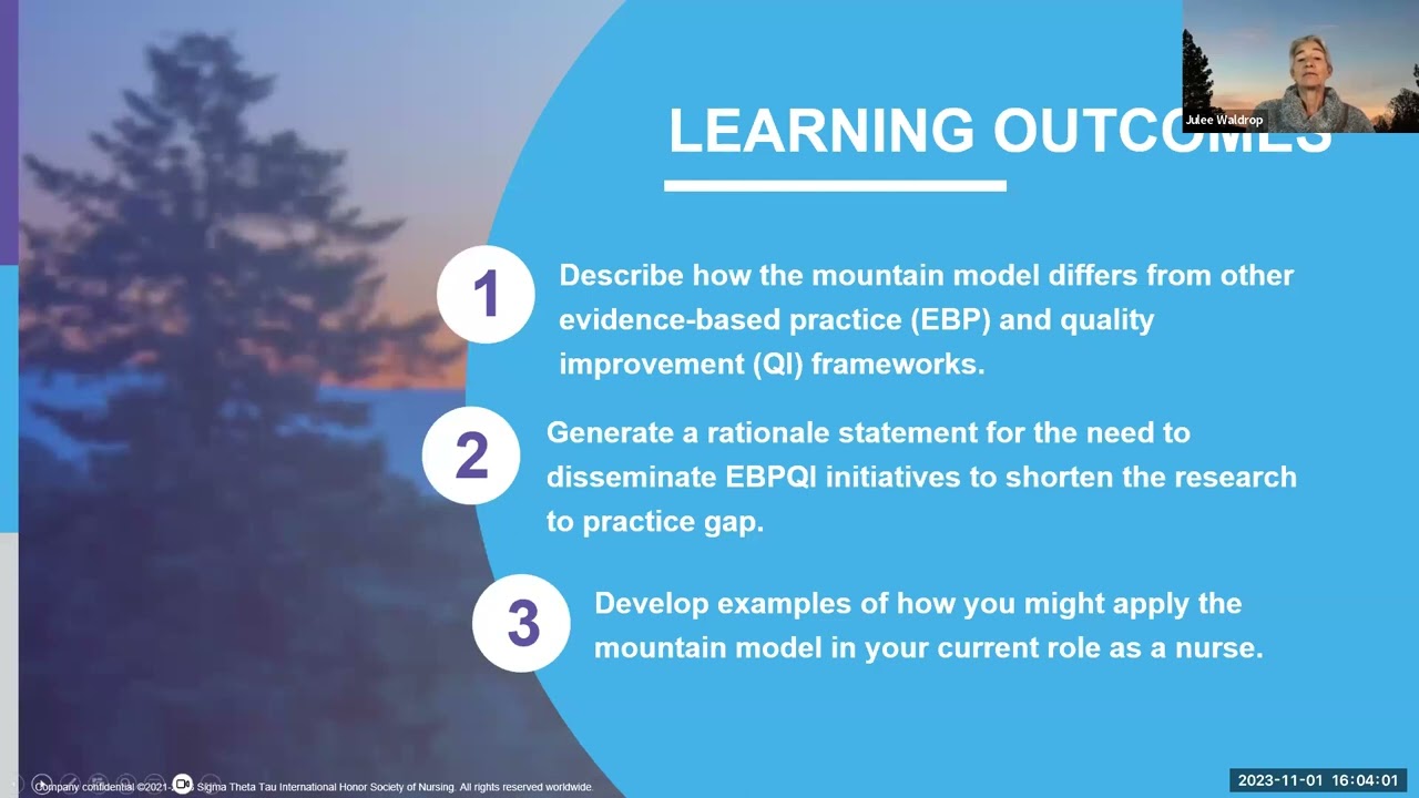 The Mountain Model for Evidence-Based Practice Quality Improvement (EBPQI) initiatives