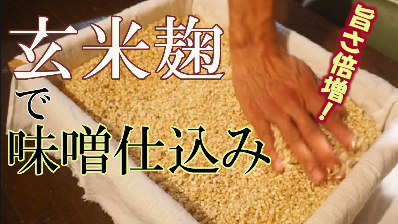 玄米麹で味噌仕込み【ぐるりの暮らし#162】残っていた玄米を麹にして、味噌を仕込みました。