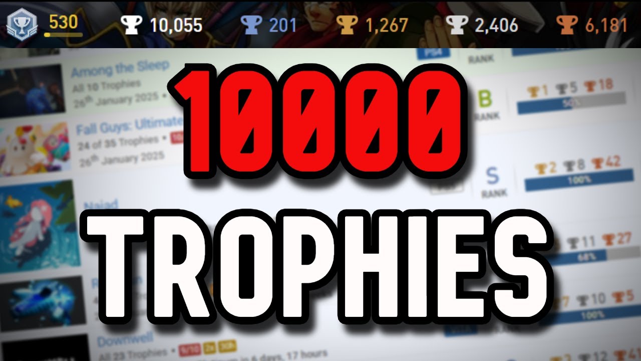 I Just Earned My 10000th PlayStation Trophy