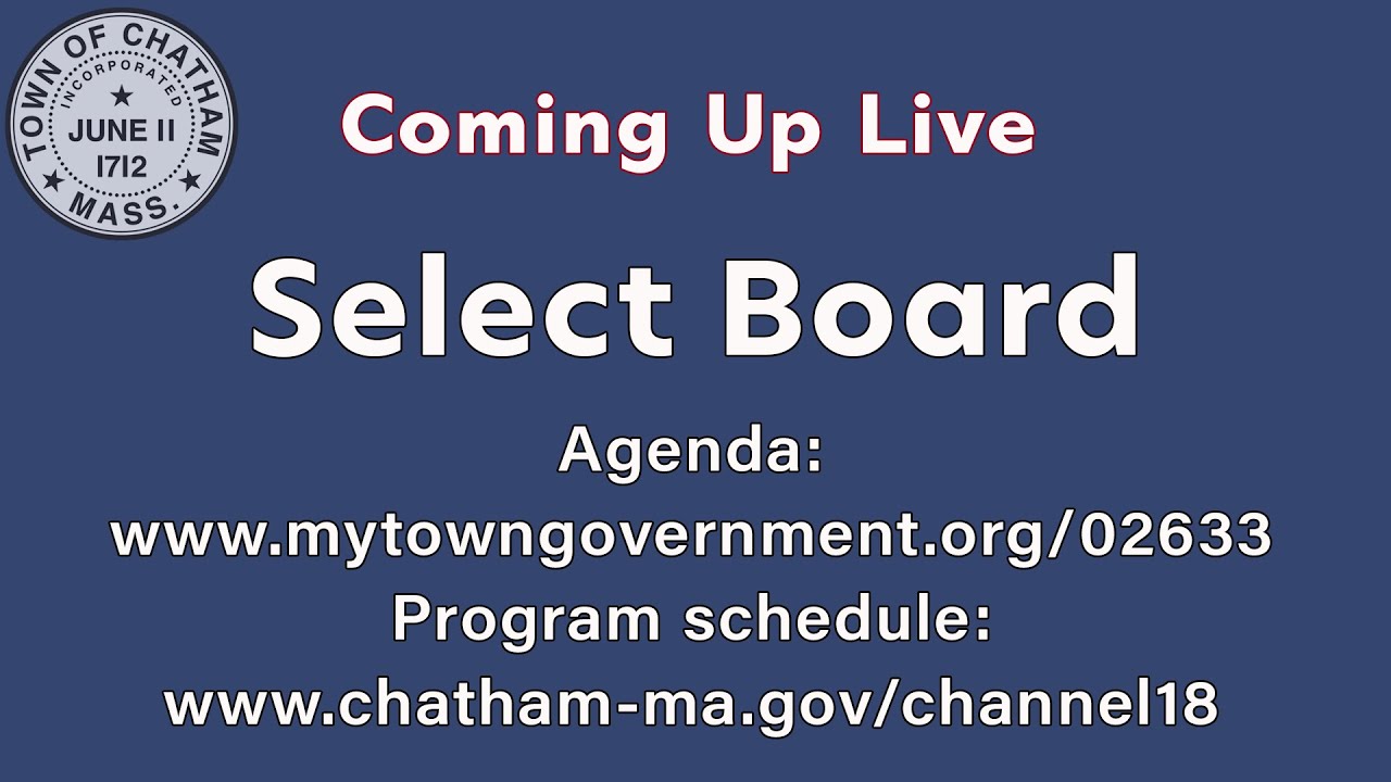 Town of Chatham | Select Board | January 13, 2026
