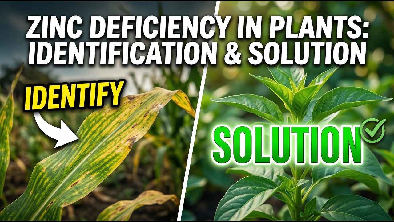 Zinc Deficiency in Plants Identification & Solution
