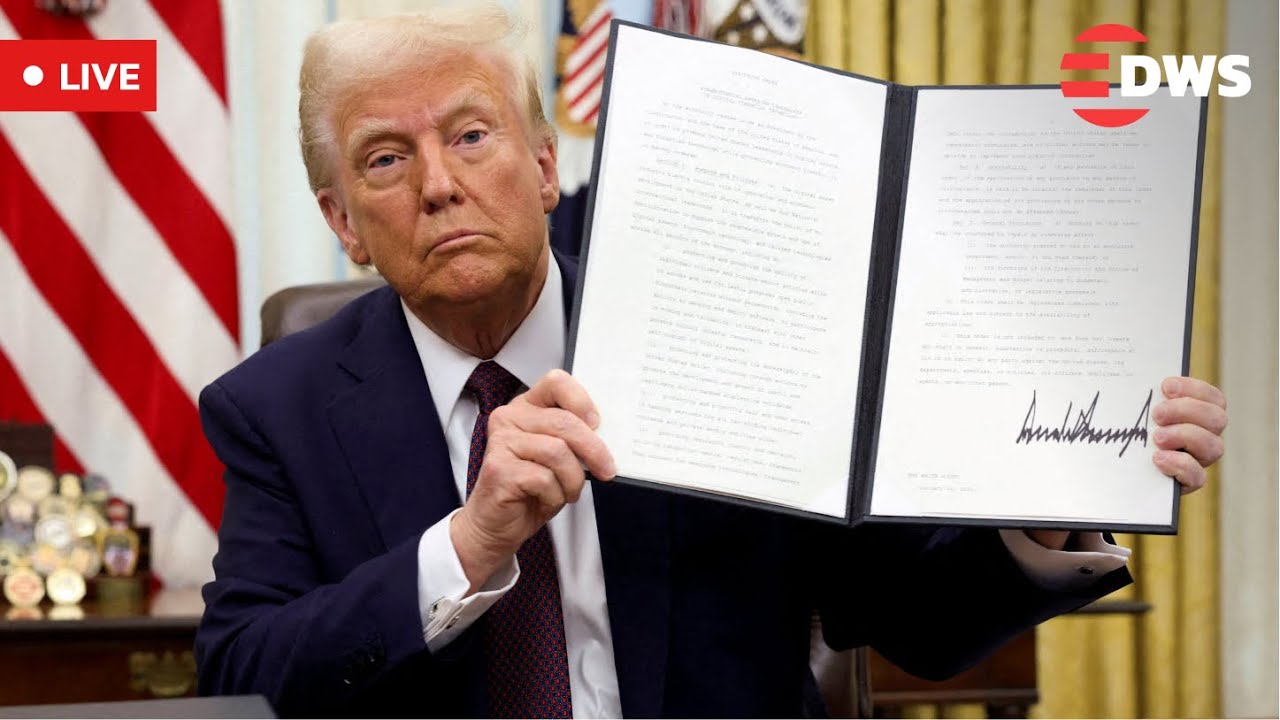 LIVE: President Donald Trump Signs Executive Orders from the Oval Office | White House | AC15