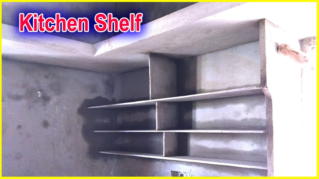 Beautiful Kitchen Shelf-Wonderful Design-Village Mason Amazing work-Cement and Sand Building work