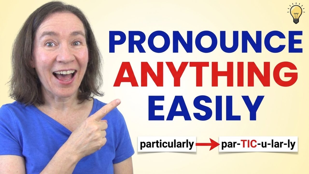 Try these SIMPLE tricks to pronounce DIFFICULT English words!