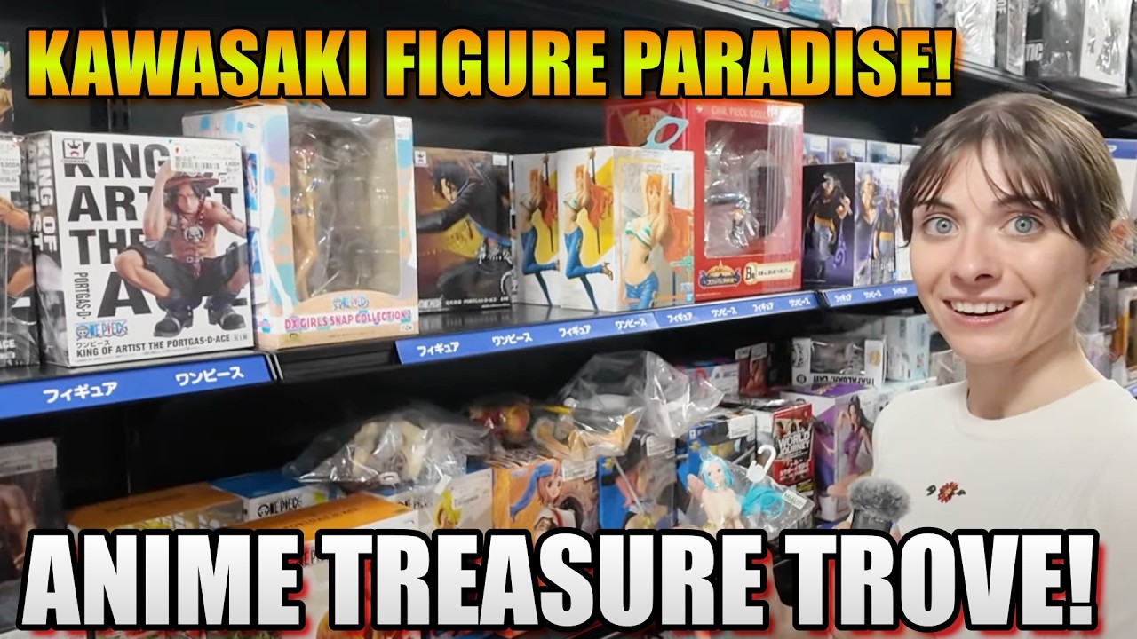 Inside Kawasaki’s Largest Second-Hand Anime Store: One Piece Figure Galore! Book Off Super Bazar.